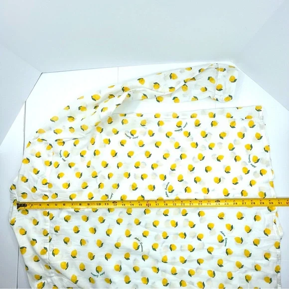 ANTICA SANTORIA Women's Tunic Blouse Long Sleeve Yellow Lemons Size Medium/Large - Picture 9 of 9